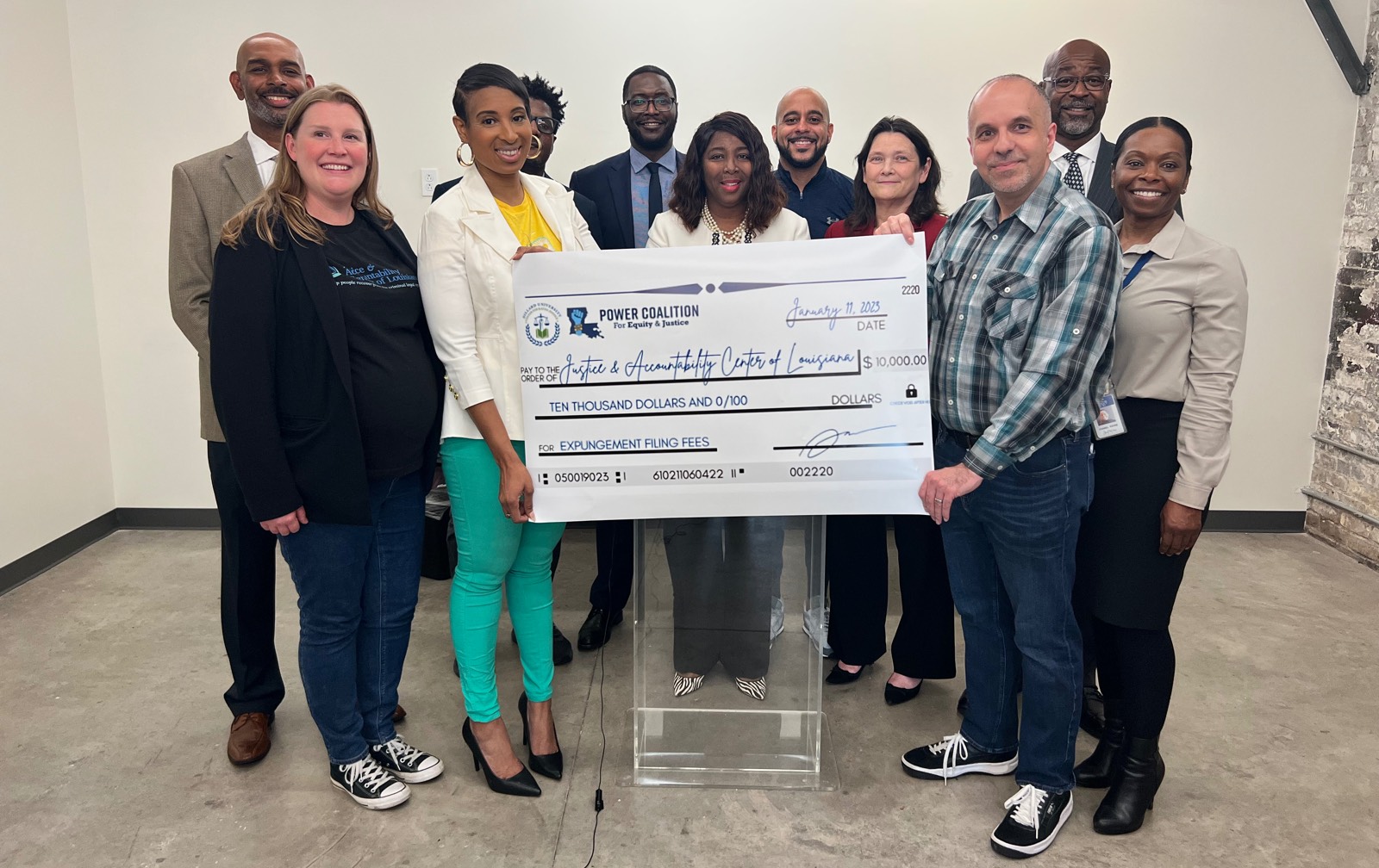 The Center for Racial Justice donates 10k to cover expungement filing