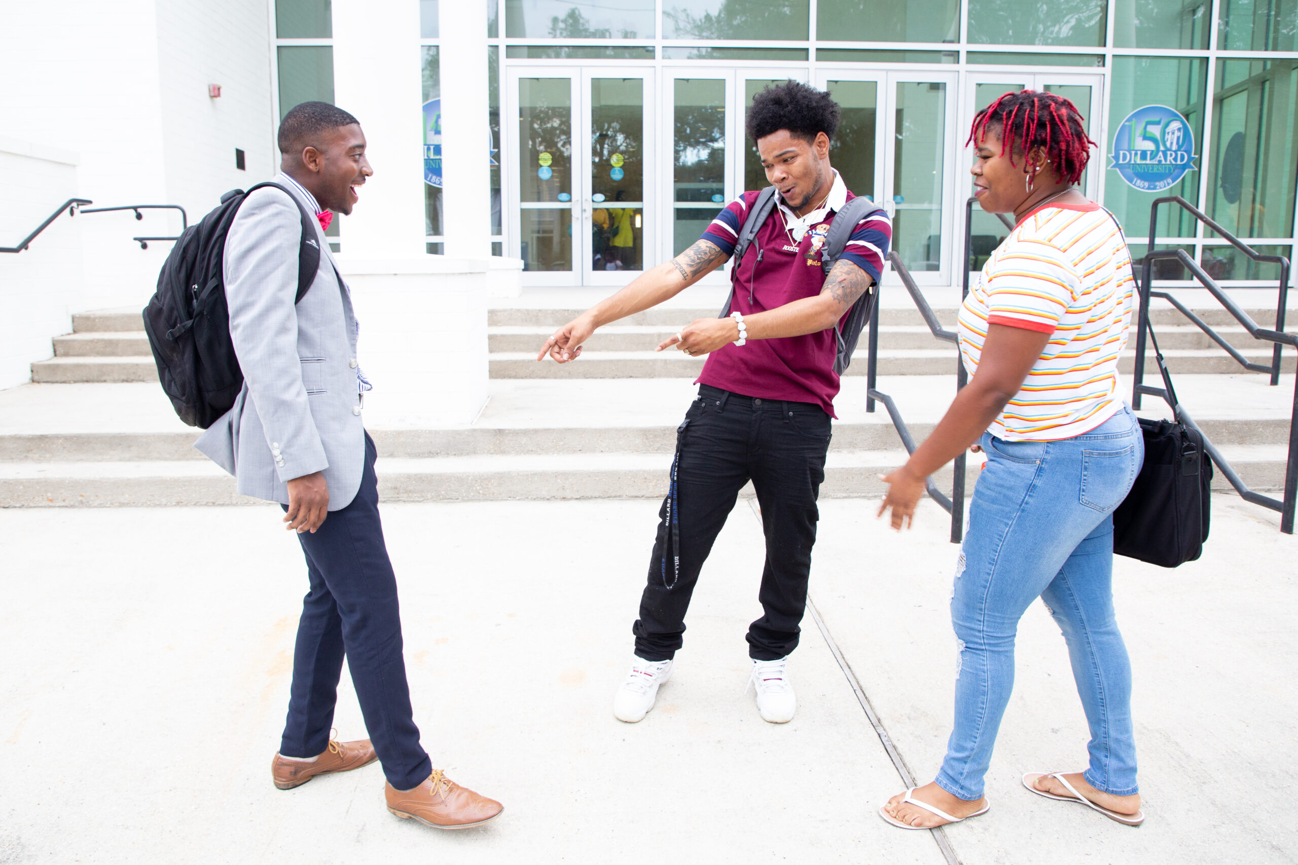 Dillard University Student on Campus