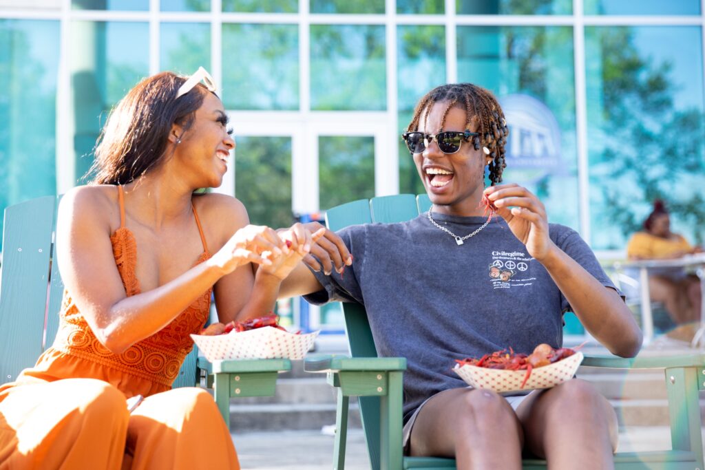 Dillard University Students on Campus