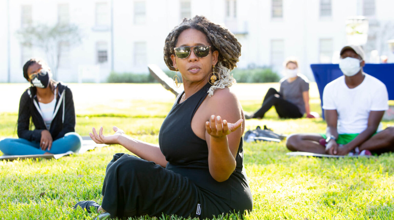 Dillard University Students on Campus