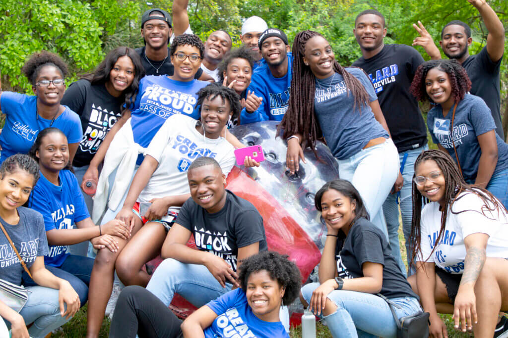 Dillard University Students on Campus