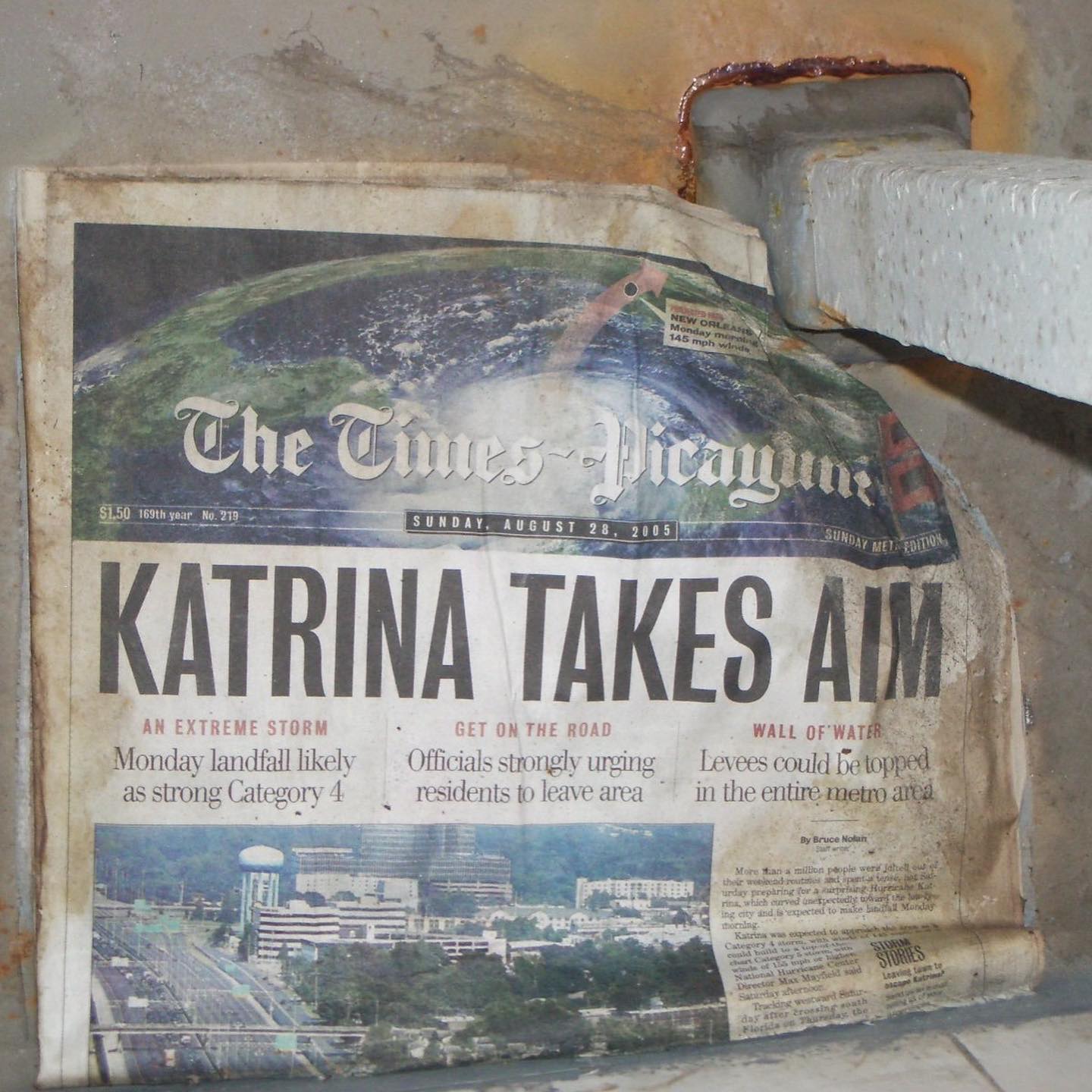 Hurricane Katrina Newspaper front page