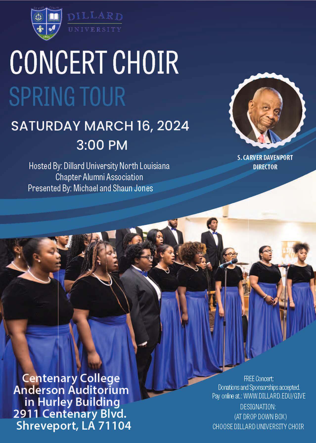 DU Concert Choir Spring Tour Shreveport