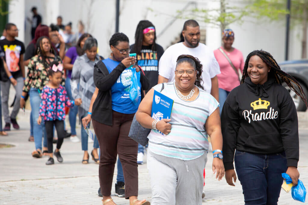 students walking to class