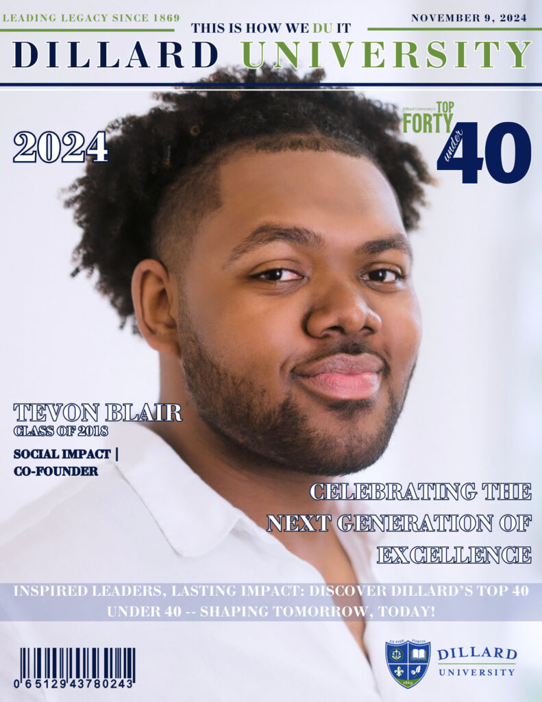 Tevon Blair - 40 under 40 - dillard university
