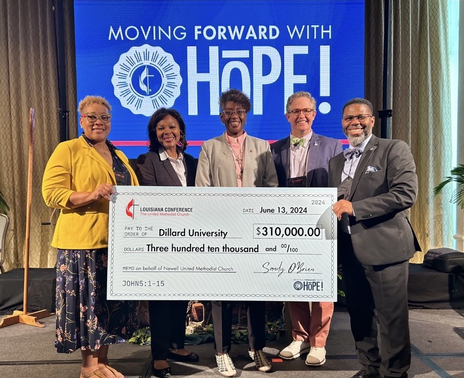 UMC Donation to Dillard University - Check Presentation