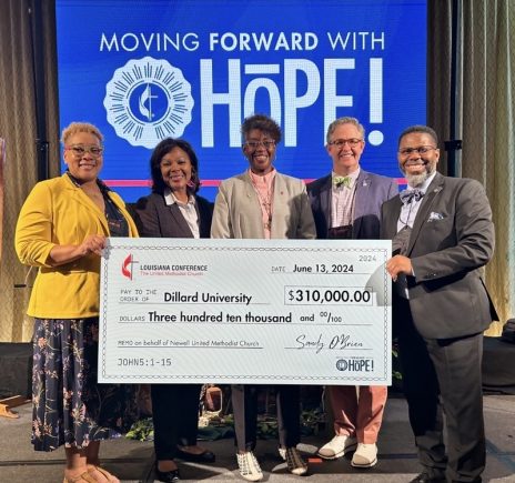 UMC Donation to Dillard University - Check Presentation