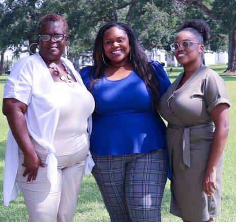 Dillard Alumni Anitra Brown '95, Malana Joseph Mitchell '05, Arian Pierre '15